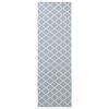 vidaXL Rug Runner ORIZ 1150 gsm Grey and White