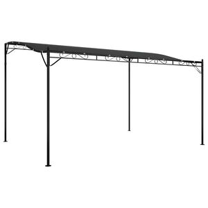 vidaXL Canopy Anthracite 4x3 m 180 g/m&sup2; Fabric and Steel