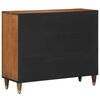 vidaXL Sideboard with Shelf Brown 90 x 33 x 75 cm Solid Mango Wood