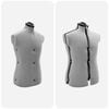 vidaXL Adjustable Dress Form Female Manual Grey 37.5-45.5 inch Fabric