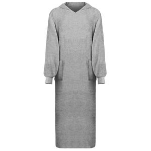 vidaXL Blanket Hoodie KINN Grey XXL Cotton