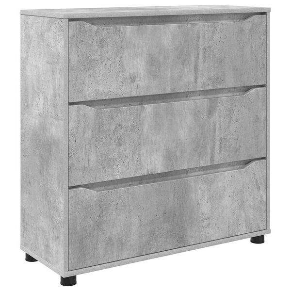 vidaXL Storage Cabinet Concrete Grey 80 x 31 x 81 cm Engineered Wood