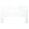 vidaXL Headboard Cabinet White 160x19x103.5 cm