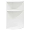 vidaXL End Table White 29.6 x 29.6 x 60 cm Engineered Wood