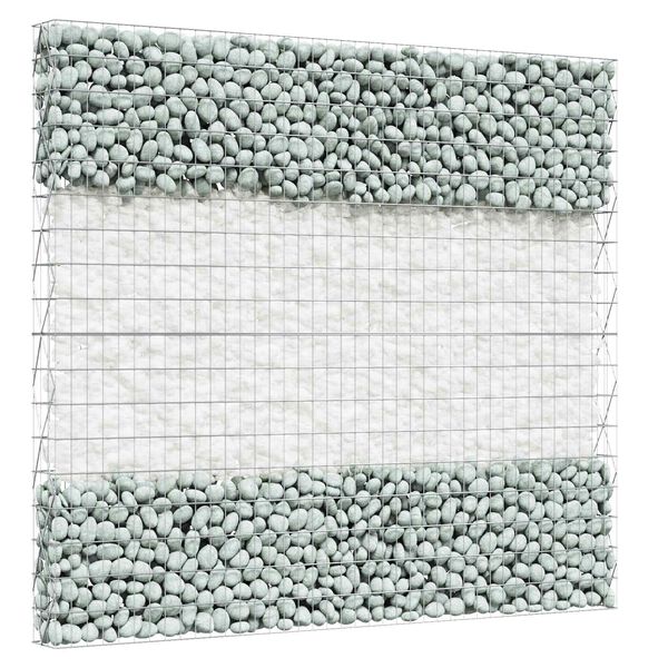 vidaXL Garden Stones White 12 cm Glass