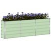 vidaXL Planter Green 240 x 40 x 75 cm Steel