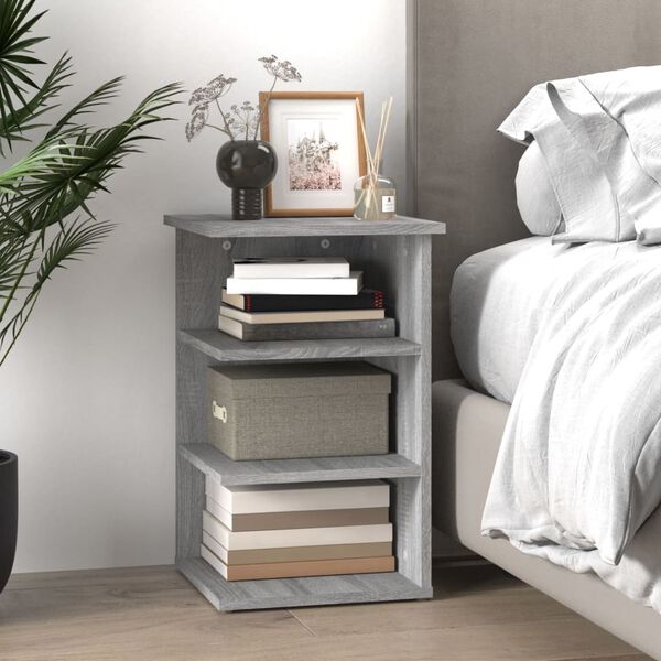 vidaXL Side Cabinet Grey Sonoma 35x35x55 cm Engineered Wood