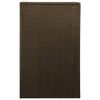 vidaXL Single Wheelie Bin Shed Poly Rattan 76x78x120 cm Brown