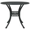 vidaXL Garden Dining Set 7 pcs Black Aluminium