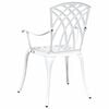 vidaXL Garden Chair 2 pcs White 53 x 51 x 88.5cm Aluminium