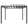 vidaXL Gazebo with Louvered Roof 3x3 m Anthracite Fabric and Aluminium