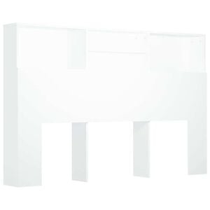 vidaXL Headboard Cabinet White 160x19x103,5 cm