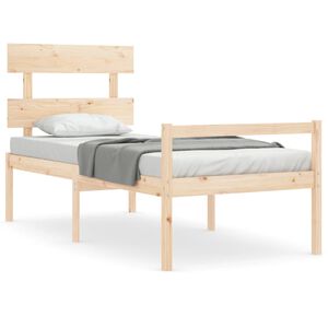 vidaXL Senior Bed without Mattress Small Single Solid Wood