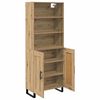 vidaXL Highboard Artisan Oak 69.5 x 34 x 180 cm Engineered Wood