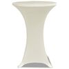 Standing Table Cover Ø60cm Cream Stretch 2 pcs