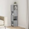 vidaXL Corner Cabinet Grey Sonoma 25.5x25x102cm Engineered Wood