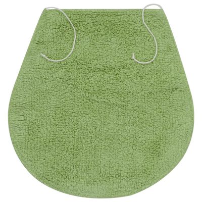 vidaXL Bathroom Mat Set 3 Pieces Fabric Green