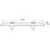 vidaXL Floating Shelf Glass 30x20 cm 8 mm