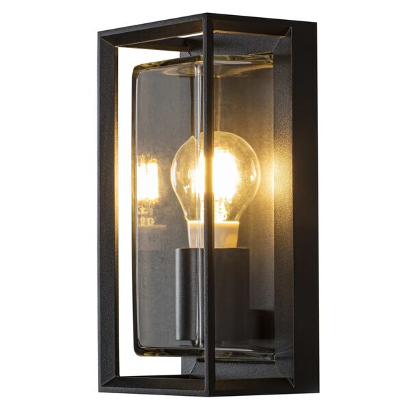 KONSTSMIDE Wall Light Brindisi Glass Matt Black