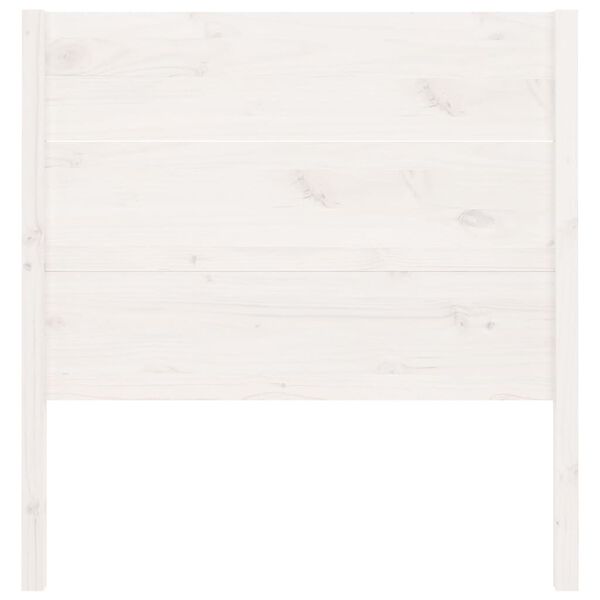 vidaXL Headboard White 106x4x100 cm Solid Wood Pine