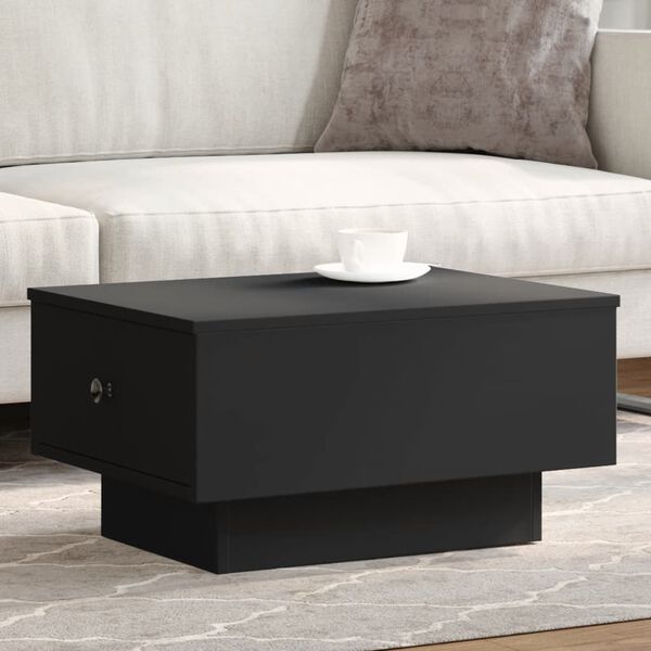 vidaXL Coffee Table Black 60x45x31 cm Engineered Wood