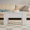vidaXL Coffee Table White 79x49x41 cm Engineered Wood