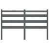 vidaXL Bed Headboard Grey 156x4x100 cm Solid Wood Pine