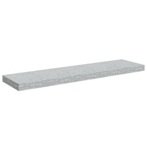 vidaXL Floating Wall Shelf Concrete Grey 90x23.5x3.8 cm MDF