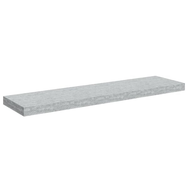 vidaXL Floating Wall Shelf Concrete Grey 90x23.5x3.8 cm MDF