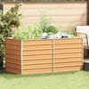 vidaXL Garden Raised Bed 160x80x77 cm Galvanized Steel Silver