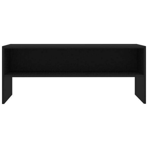 vidaXL TV Cabinet Black 100x40x40 cm Engineered Wood