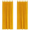 vidaXL Blackout Curtains 2 pcs Mustard Yellow 140 x 260 cm Velvet