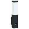 vidaXL Outdoor Wall Light Black 10.5 x 6 x 33 cm