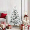 vidaXL Artificial Christmas Tree with 150 LEDs Green 120 cm PE and PVC