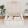 vidaXL Bed Frame White 90 x 200 cm Solid Pine Wood