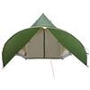 vidaXL Teepee Tent with Roof Green and Grey 312 x 312 x 197 cm