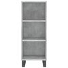 vidaXL Highboard Concrete Grey 34.5x34x180 cm Engineered Wood