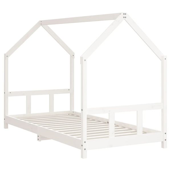 vidaXL Kids Bed Frame White 90x190 cm Solid Wood Pine