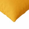 vidaXL Sofa Pillows 2 pcs Light Yellow 200 x 40 cm Corduroy Fabric