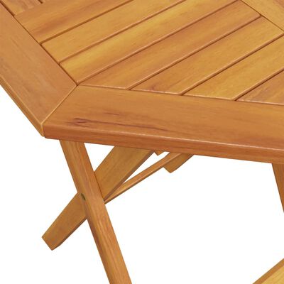 vidaXL Folding Garden Table Ø60x75 cm Solid Wood Acacia