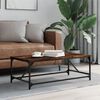 vidaXL Coffee Table Smoked Oak 100x50x35 cm Engineered Wood