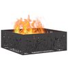 vidaXL Fire Pit Black 80 x 80 x 30 cm Steel
