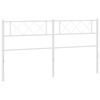 vidaXL Metal Replace Headboard White 200 cm