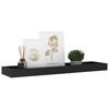 vidaXL Loggia Wall Shelves 4 pcs Black 60x15x4 cm MDF