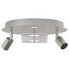 vidaXL Ceiling Spotlight Nickel 29 x 29 x 11 cm Steel and Glass