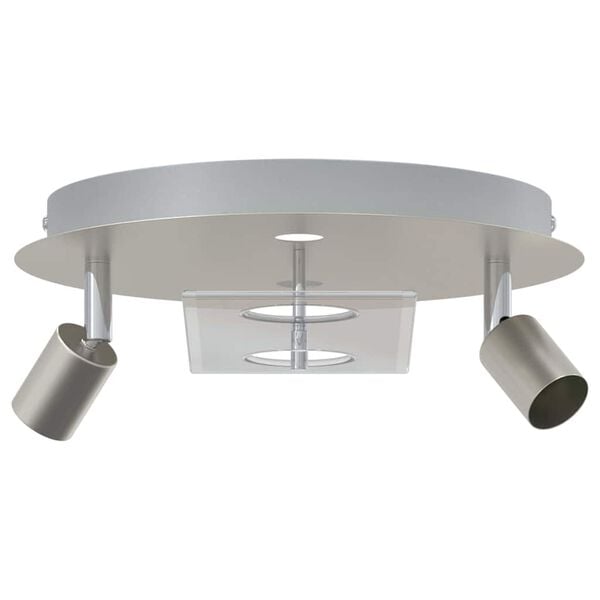 vidaXL Ceiling Spotlight Nickel 29 x 29 x 11 cm Steel and Glass