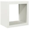 vidaXL Firewood Rack White 60x40x60 cm Steel