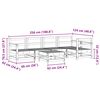 vidaXL Garden Lounge Set 7 pcs Wax Brown Solid Pine Wood