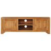 vidaXL TV Unit 115x30x40 cm Solid Teak Wood