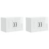 vidaXL Kitchen Cabinet Kalmar 2 pcs High Gloss White 60 x 31 x 40 cm